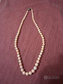 Collana corallo rosa