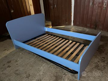 Letto 1 piazza e mezza + rete + materasso