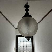 LAMPADA A SOSPENSIONE VINTAGE vetro soffiato