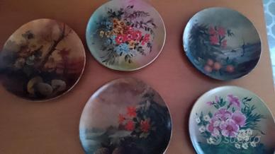 lotto piatti decorati anni 60