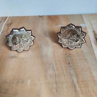 coppia di angioletti in argento.