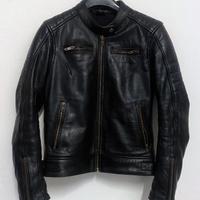 Giacca moto donna pelle Nero TAGLIA XS