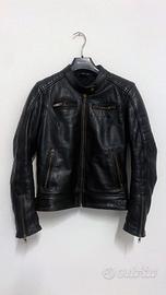 Giacca moto donna pelle Nero TAGLIA XS