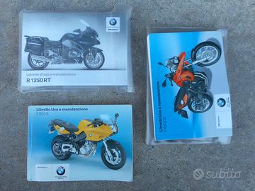 Libretto istruzioni bmw rt 1250 f 650 gs f 800 s