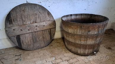 Mastello tino in legno antico Ø110 x H80