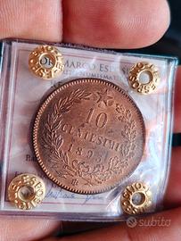 10 CENTESIMI 1893 UMBERTO I FDC