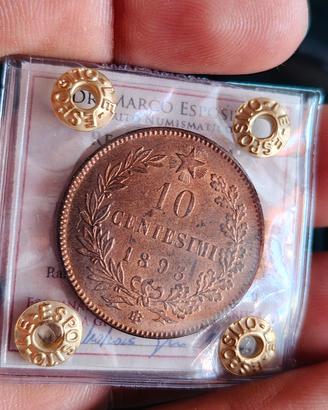 10 CENTESIMI 1893 UMBERTO I FDC