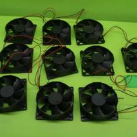 Kit 10 pezzi - Ventola 80*80*25, 12 volt, usata,