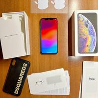 iPhone XS 64 GB – Bianco + scatola e cover Dsquare
