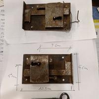 Doppia Serratura Cassettone Tardo 800 Antico