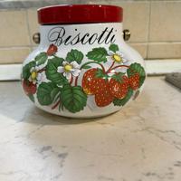 Barattolo Biscotti in Ceramica Decorata