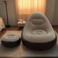 Poltrona con pouf gonfiabile nuova