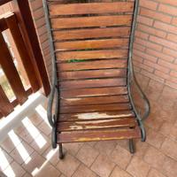 Poltrona in ferro battuto