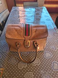 Borsone GUCCI in vera pelle vintage 