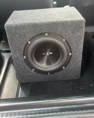 coppia subwoofer e amplificatore dedicato