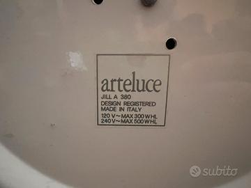Lampada Artemide e arte luce