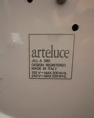 Lampada Artemide e arte luce