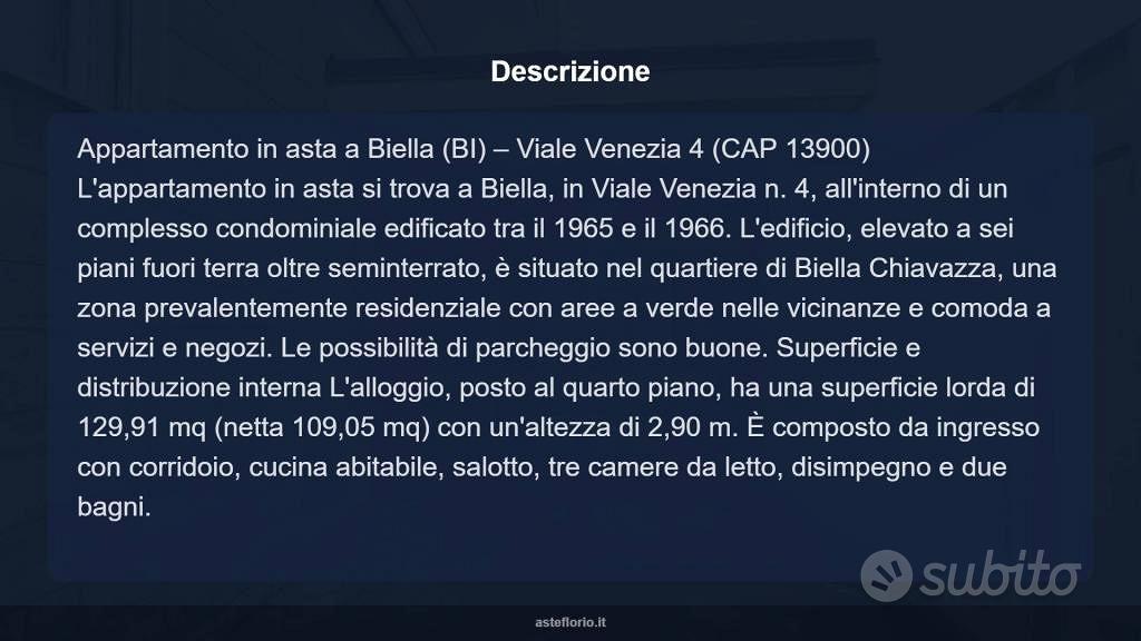 Appartamento – Biella, Arico - Altro
