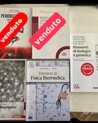 Libri universitari Scienze Motorie Primo anno