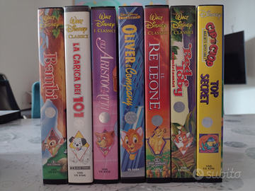 Collezione videocassette cartoni Disney originali
