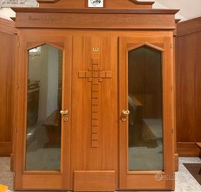 confessionale in legno 