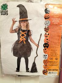 Vestitino da Streghetta Halloween" taglia 4-5 anni