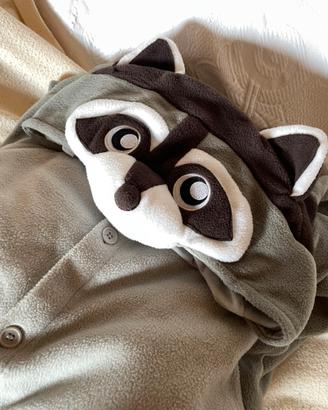 Pigiama procione kigurumi Sazac