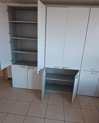 Armadio Ufficio 3 Moduli "Rovigo" - Grigio chiaro