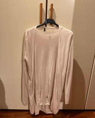 Set primaverile donna panna canottiera e cardigan