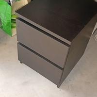 Comodino  e cassettiera IKEA MALM nero