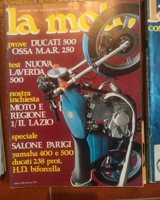 Rivista LA MOTO numero 8 anno 1975