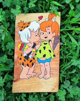 disegno flinstones legno