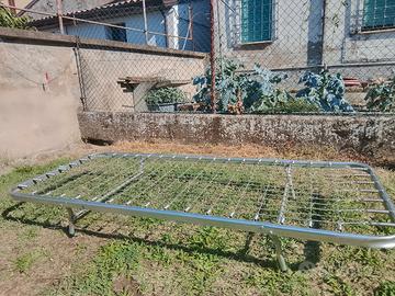 letto singola pieghevole in metallo con molla 