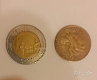 2 Monete 500 lire + 200 lire