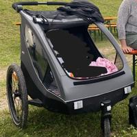 Rimorchio per bici Dryk Duo Hauck