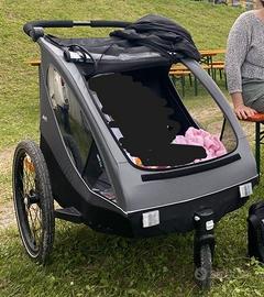 Rimorchio per bici Dryk Duo Hauck