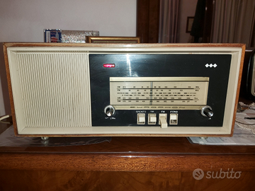 Radio a valvole europhon con fm-om funzionante