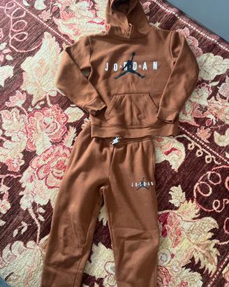 Tuta Nike Jordan marrone tg. 12/13 anni
