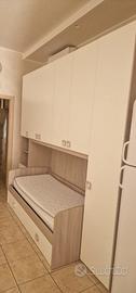 Armadio con letto a ponte