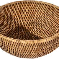 cestino ovale in rattan 23,5x19xh7,5 cm