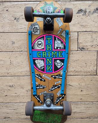 Vintage Skateboard SMA Think crime