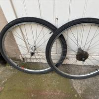 Coppia ruote complete mountain bike