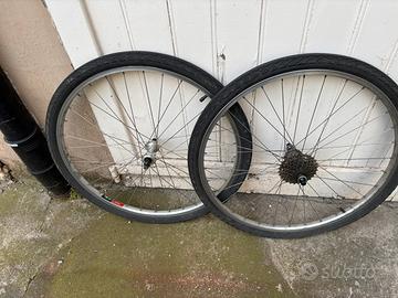 Coppia ruote complete mountain bike