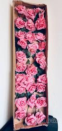 30 Rose artificiali color rosa antico