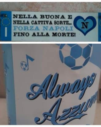 Targa e salvadanaio Forza Napoli Calcio