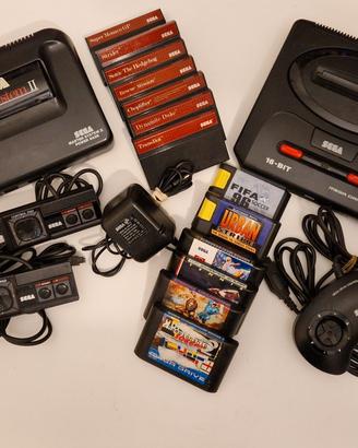 Sega Mega Drive 2 + Master System 2 + giochi