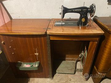 Macchina da cucire singer con mobiletto