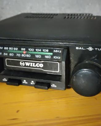 autoradio Wilco a cassette vintage anni 70/80