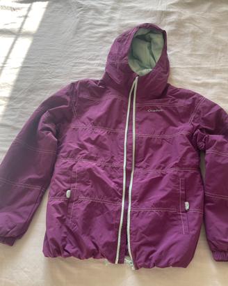 Giacca a vento Quechua colore viola per ragazzi