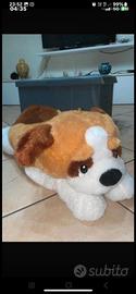 Peluche cane San Bernardo gigante 80 cm
